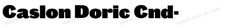 Caslon Doric Cnd字体转换